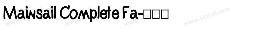 Mainsail Complete Fa字体转换
